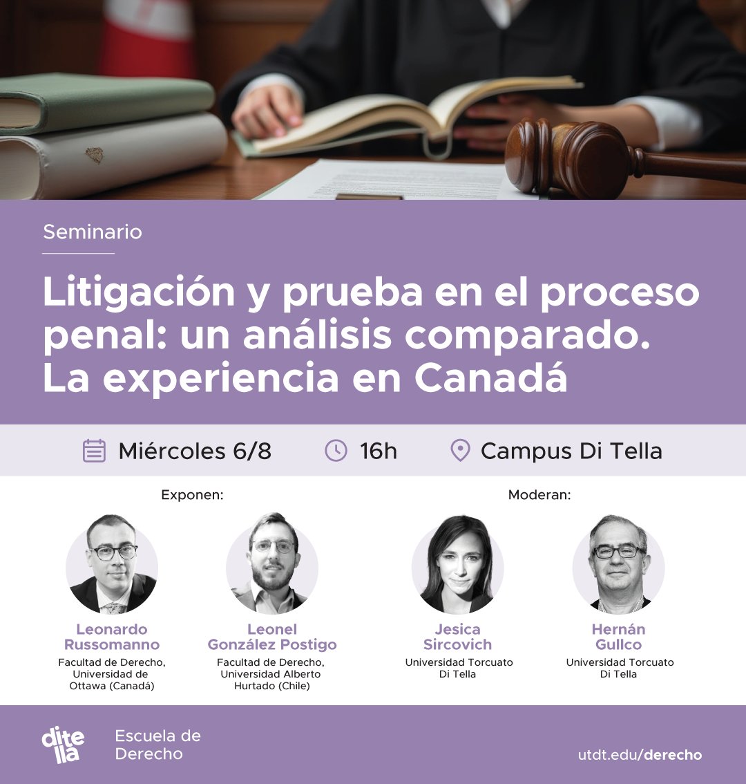 Universidad Torcuato Di Tella (@utditella) on Twitter photo ¿Cómo se construyen las reglas de admisión y exclusión de pruebas en un sistema adversarial? ¿Qué aprendizajes pueden aplicarse en Argentina?
🔎 Exponen: Leonardo Russomanno (<a href="/len_1980/">Leo Russomanno</a>) y Leonel González Postigo (<a href="/leonelgpostigo/">Leonel Gonzalez Postigo</a>).
🎙️ Moderan: Jesica Sircovich y Hernán Gullco. ¿Cómo se construyen las reglas de admisión y exclusión de pruebas en un sistema adversarial? ¿Qué aprendizajes pueden aplicarse en Argentina?
🔎 Exponen: Leonardo Russomanno (<a href="/len_1980/">Leo Russomanno</a>) y Leonel González Postigo (<a href="/leonelgpostigo/">Leonel Gonzalez Postigo</a>).
🎙️ Moderan: Jesica Sircovich y Hernán Gullco.