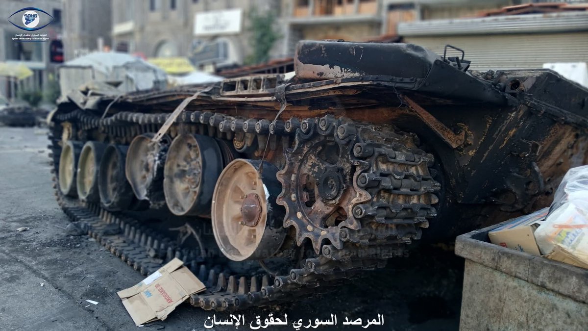 Zerstörte Panzer im #Drusenland. Sie gehören der islamistischen Regierung in #Damaskus. Sie kamen, um die Drusen zu unterwerfen oder zu vernichten, ihre Frauen zu entführen und zu versklaven. Sie wurden von drusischen Freiheitskämpfern oder der israelischen Luftwaffe zerstört.