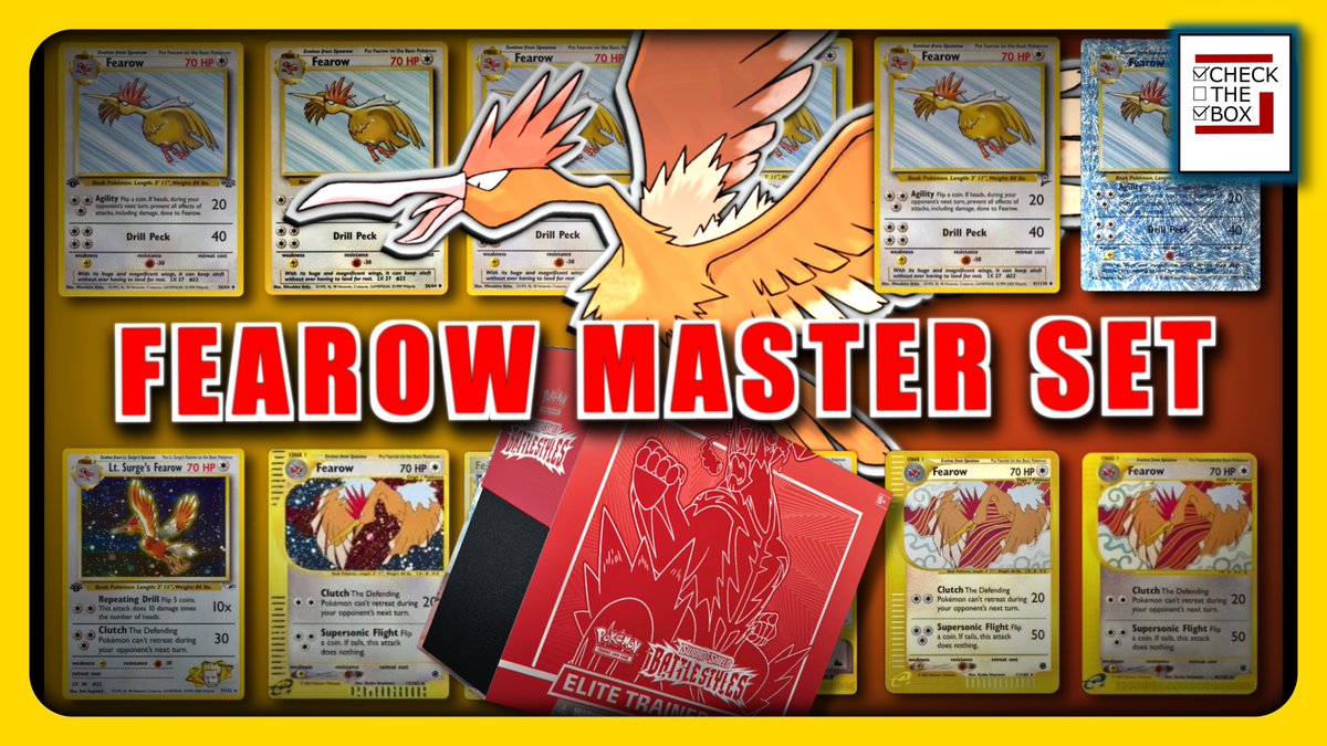 Fearow video up now!  It's episode #22 of the Ultimate Pokemon Master List. 

Getting very close to Pikachu, so wish me luck, but in the meantime enjoy this lanky bird!

youtu.be/lQjrqkGS6QM