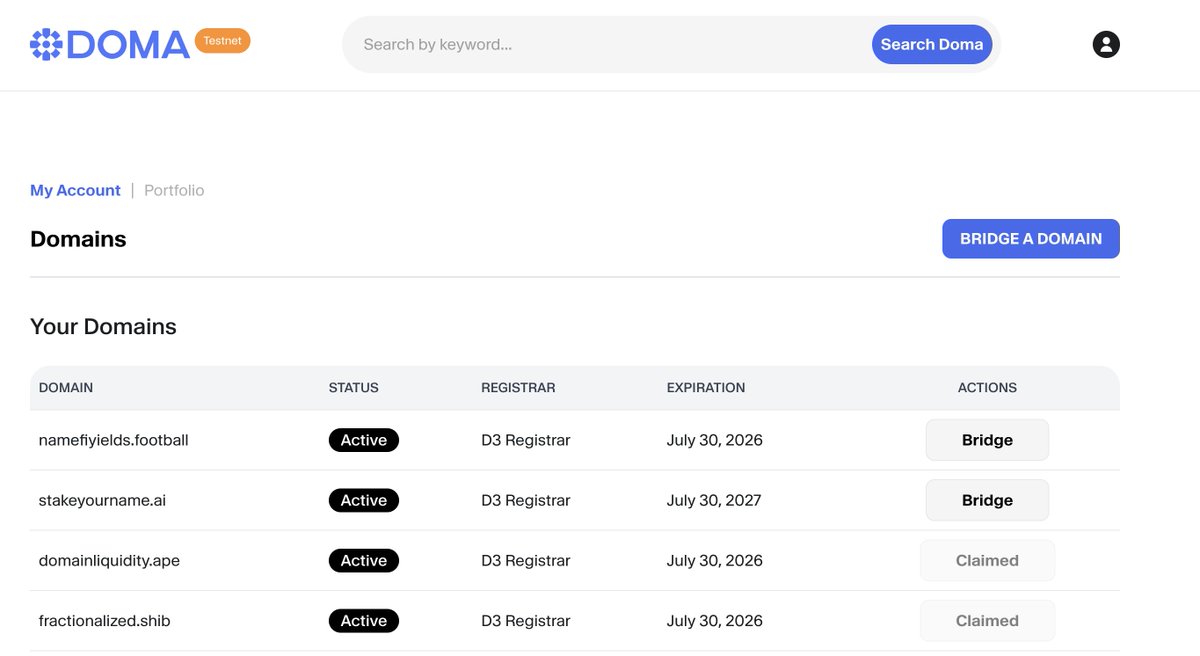 ngthile5625's tweet image. DomainFi DeFi Set
Who said domains can’t farm yields? In DomainFi, your name is an asset — stake it, split it, and watch the future of DeFi get personal.
 
#fractionalized #domainliquidity #stakeyourname #namefiyields @D3inc @domaprotocol