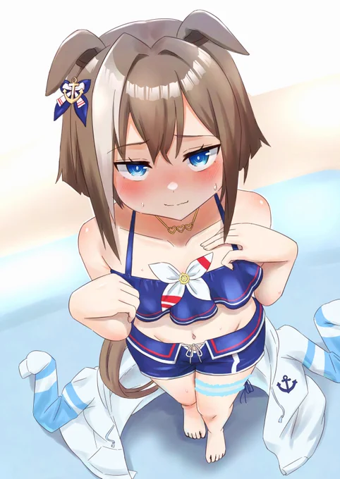 パーカー脱いでみて #ウマ娘 #シュヴァルグラン