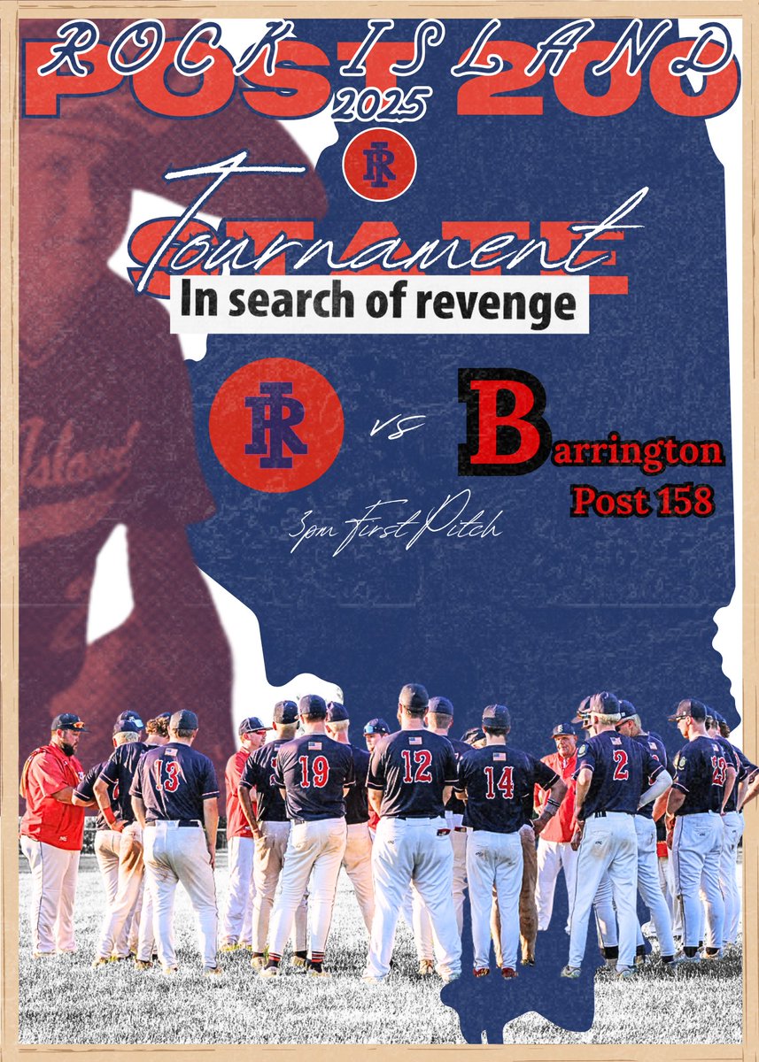 🚨 State Tournament Gameday! 🚨

RI Post #200 vs. Barrington Post #158 - 3pm first pitch @ Rantoul Family Sports Complex. 

#HigherStandard