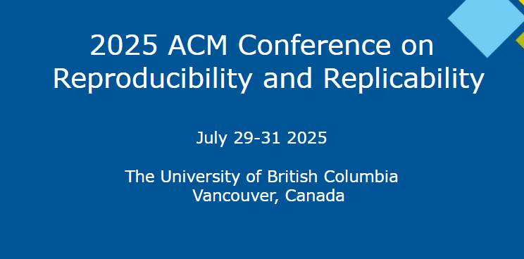 The ACM REP main conference events will be starting today with a keynote from <a href="/margo_seltzer/">Margo Seltzer</a> from <a href="/UBC_CS/">UBC Computer Science</a>

Thanks to <a href="/ubcscience/">UBC Science</a> and <a href="/UBC_CS/">UBC Computer Science</a> for sponsoring the event!