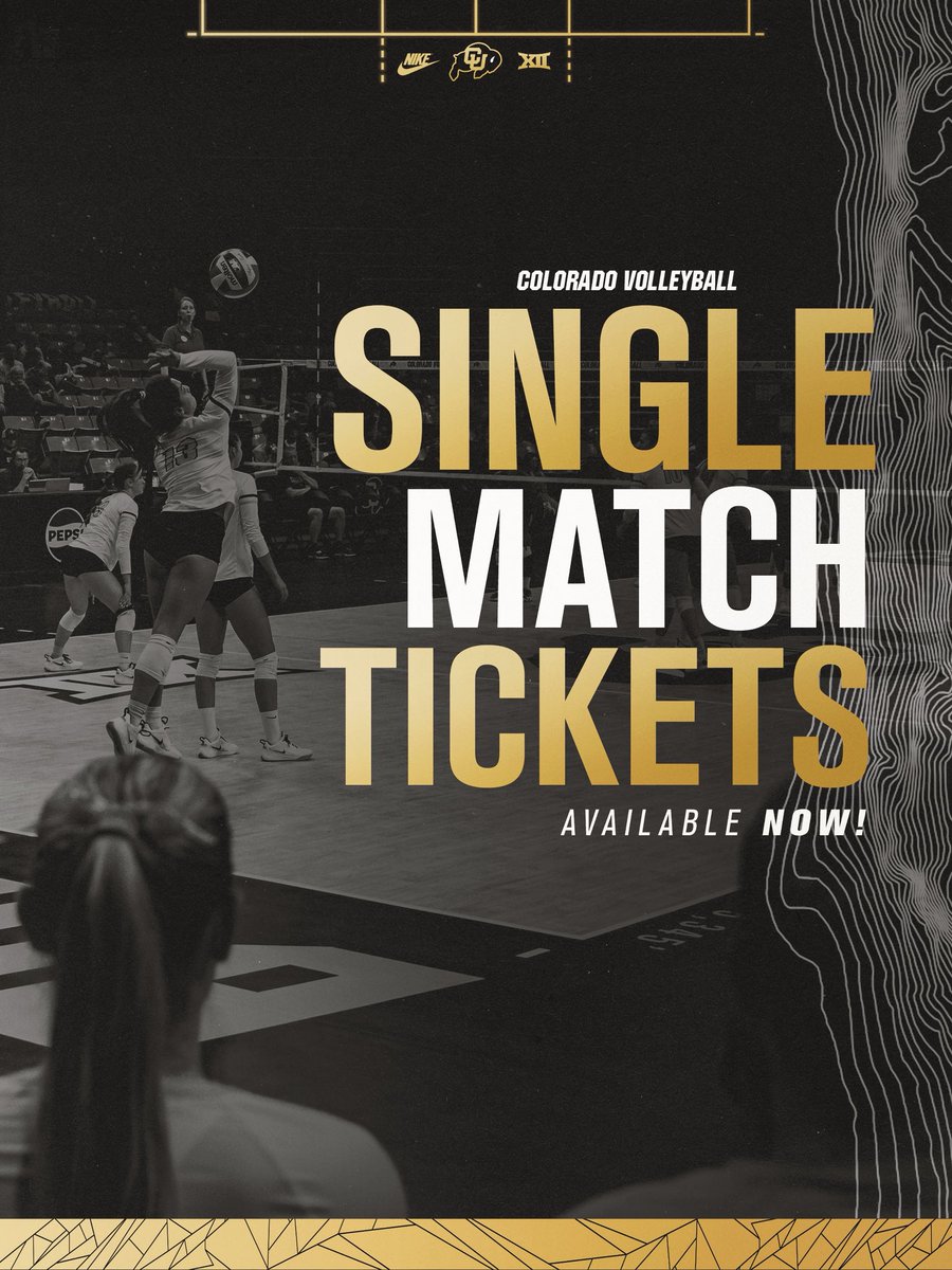 IT’S TIIIIIIIMMMEEE🤩🥰

Grab your single match tickets at the link below TODAY!! ⬇️ 

🎟️🔗: cubuffs.evenue.net/events/WVSG

#GoBuffs // #CUBuffsVB