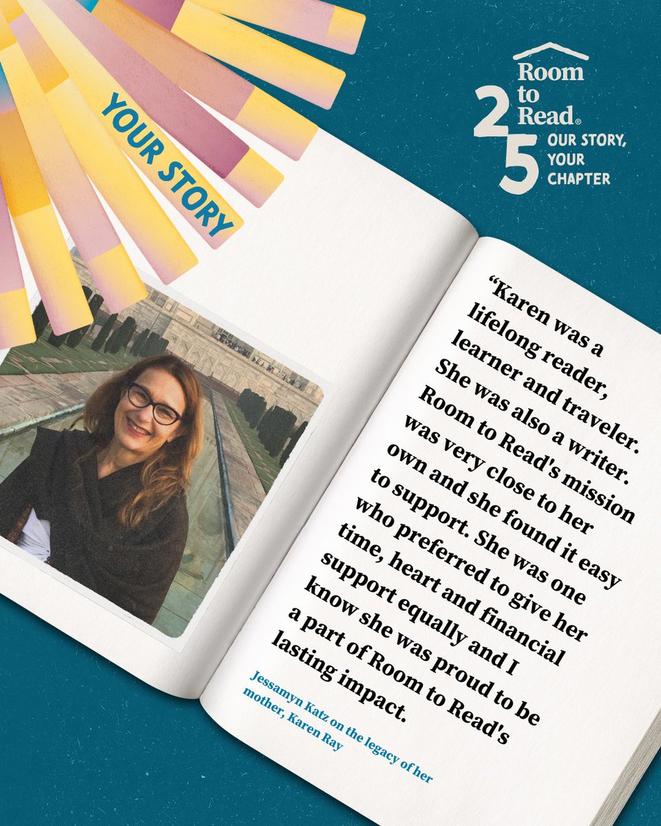 Karen Ray was a lifelong reader, learner and traveler. She believed deeply in Room to Read’s mission and gave generously with her time, heart and resources. Her commitment to education lives on through her planned gift.

Join Karen in leaving a legacy: okt.to/CrKbPy