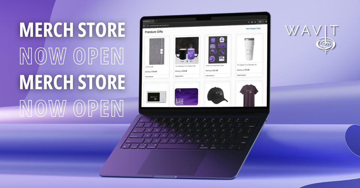 Shop the WAVIT Merch Store and join the AV/IT movement. Every item supports women in tech—and shipping is free!

ow.ly/zfQe50WjTPN

#MakeWaves #WAVIT #WomenInTech #AVCommunity #MerchStore