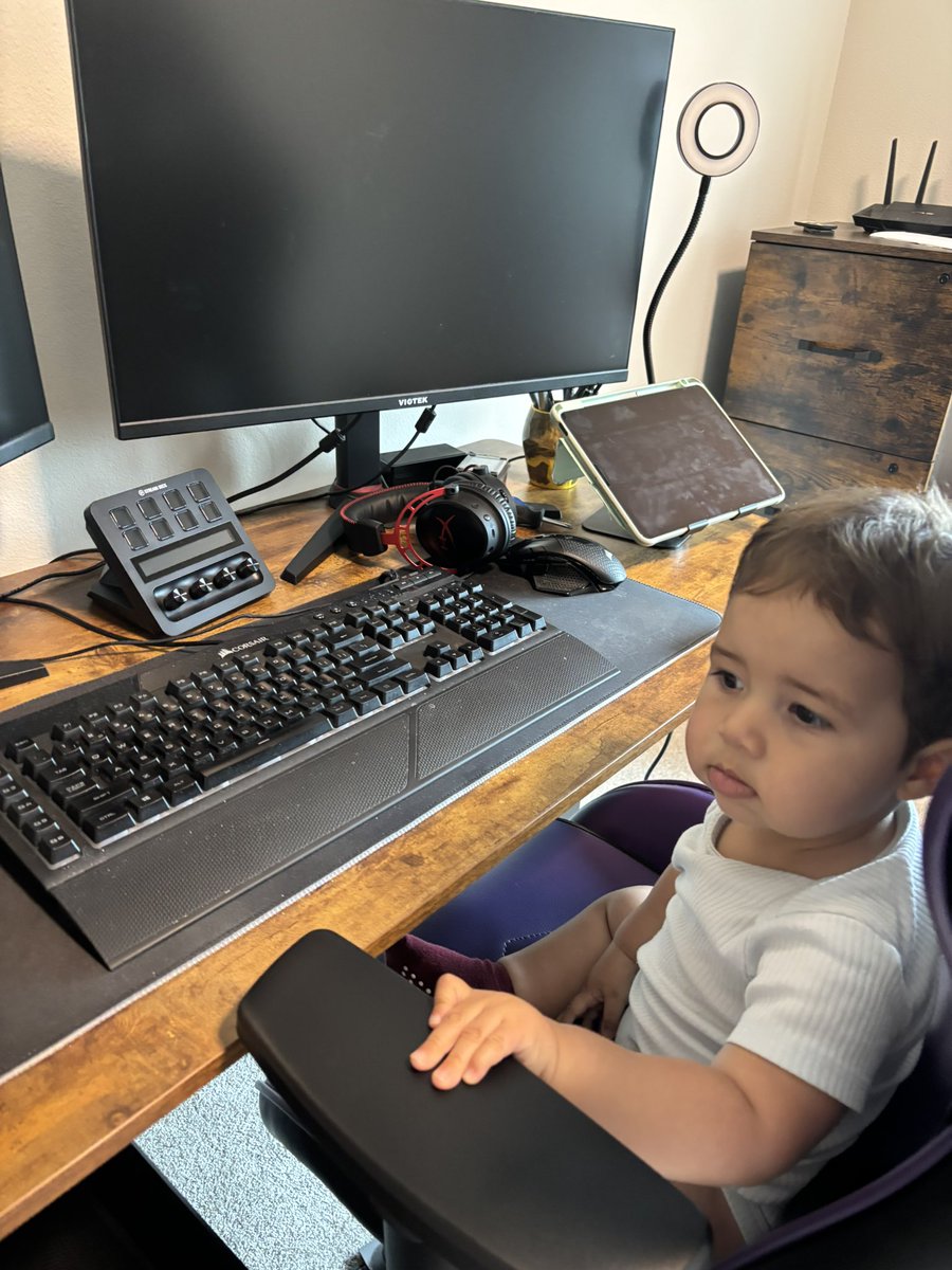 He’s taking over the stream.