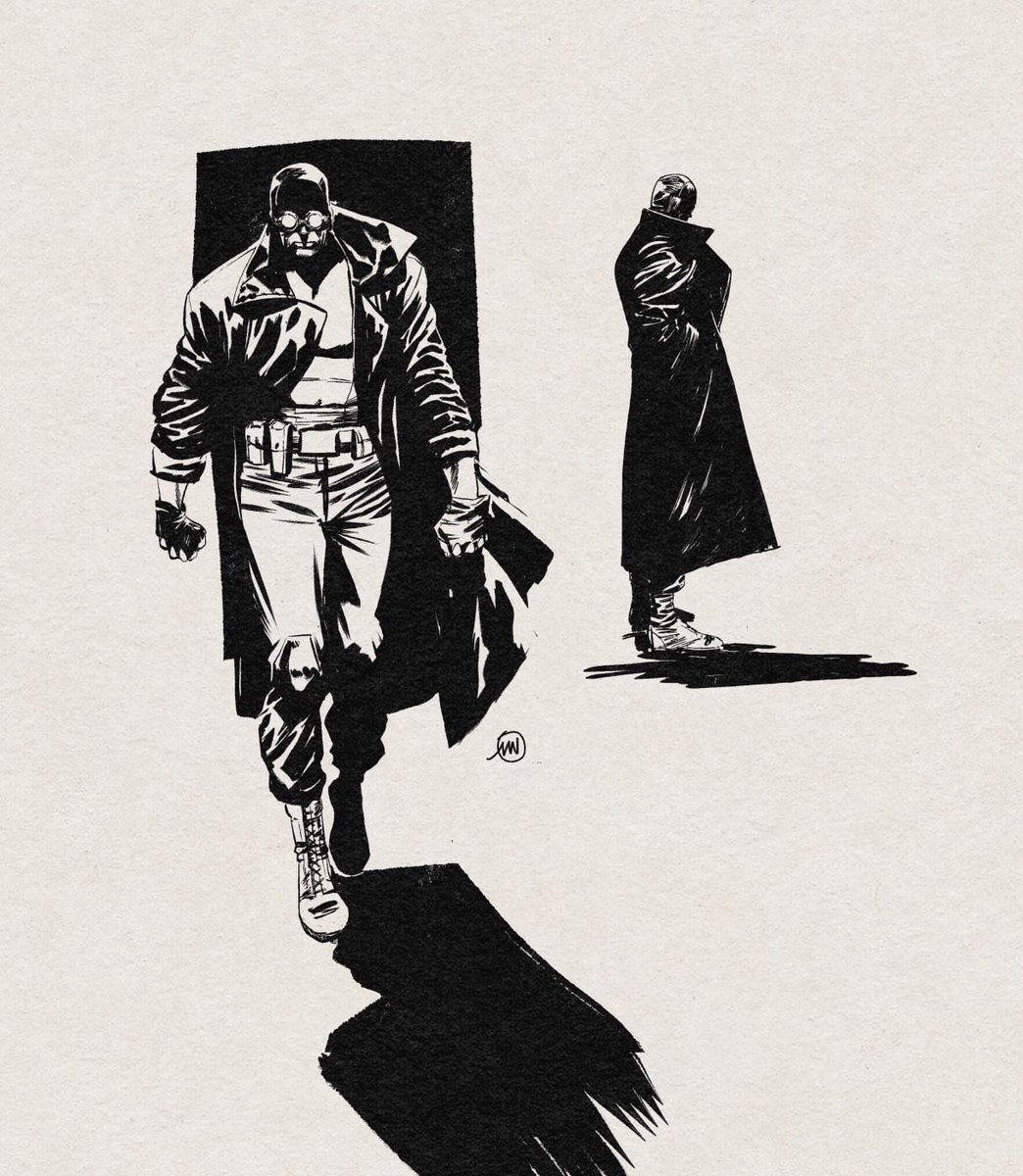 24 HOURS LEFT on The Warden Issue 4, we just need 3 more backers to get to our goal of 80! Here is another amazing rendition of The Warden from the incredibly talented @natebwells. This is the concept drawing he did before doing The Warden: Shopping Spree!