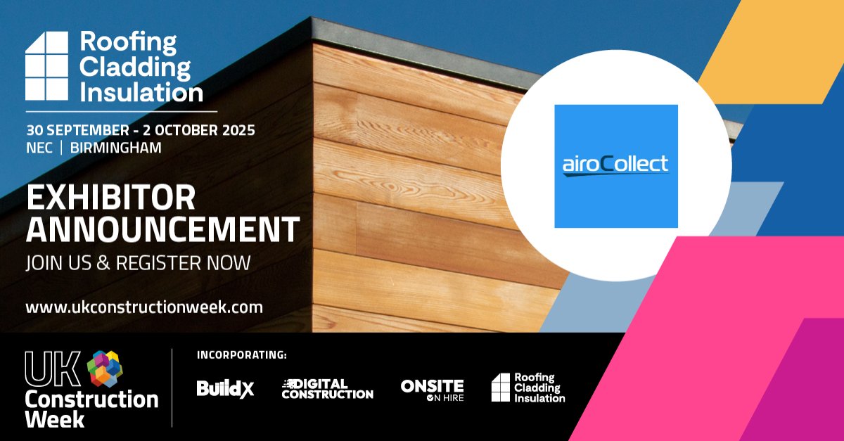 We’re pleased to announce that AiroCollect  is joining the UK Construction Week 2025 Birmingham line-up, taking place 30 September – 2 October at the NEC!
Get your free ticket: zurl.co/u8QG1
#EnvironmentalMonitoring #AirQuality #DustControl #NoiseMonitoring