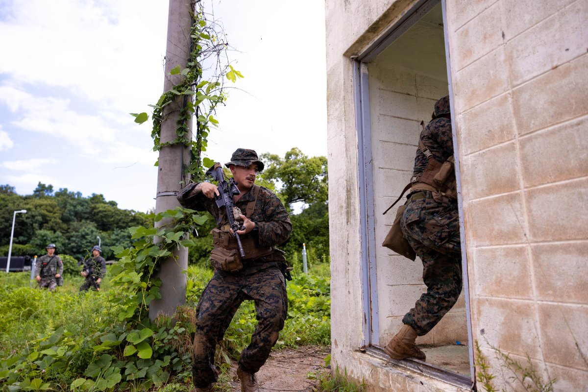 #Marines forward deployed with <a href="/3d_Marine_Div/">3d Marine Division</a> as part of the Unit Deployment Program, take part in military operations in urban terrain training during the Korean Marine Exercise Program (KMEP).

#KMEP occurs regularly between the ROK and U.S. Marine Corps to increase their