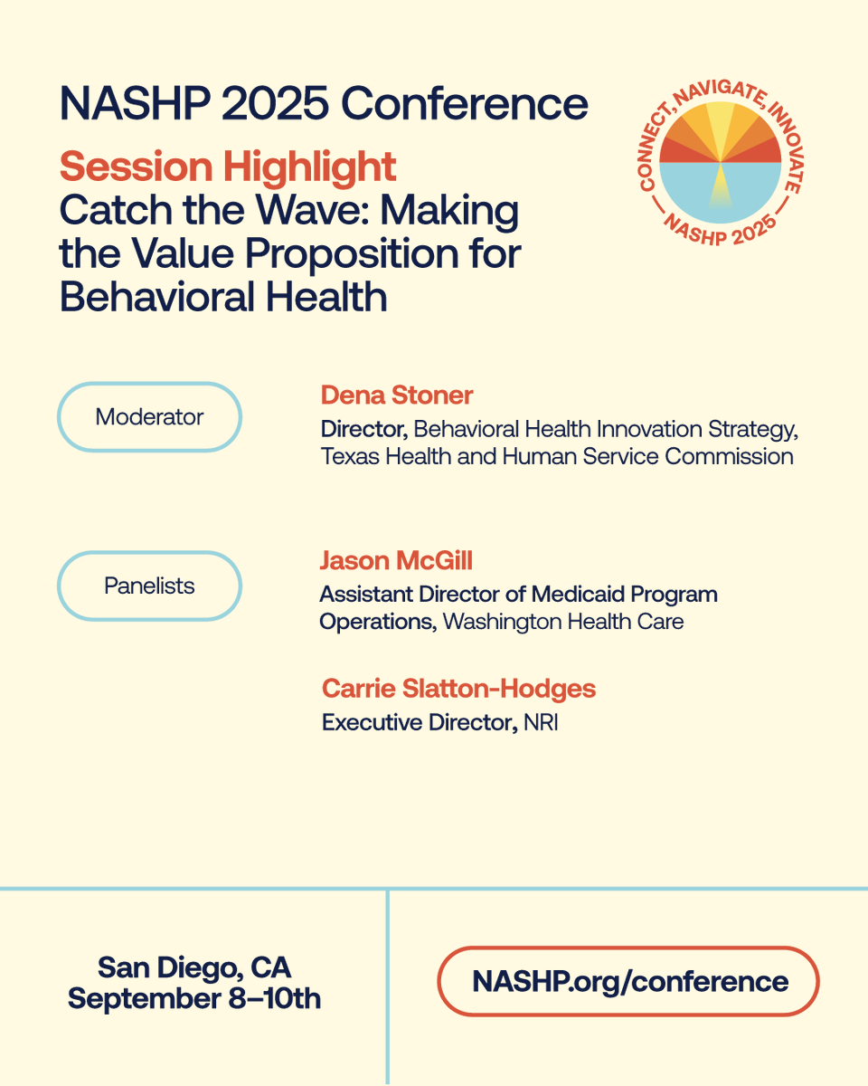 How can states justify investing in behavioral health during budget cuts?

At #NASHPCONF2025, leaders will share how they demonstrate value – using cross-sector partnerships, data &amp; results that resonate with decision-makers
🔗 See more at NASHP.org/conference