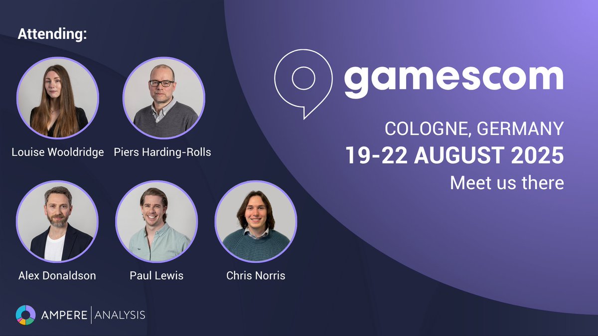 Ampere Analysis (@ampereanalysis) on Twitter photo Our Games team <a href="/PiersHR/">Piers Harding-Rolls</a> & <a href="/adloquia/">Louise</a> will be attending <a href="/gamescom/">gamescom</a> this year and looking forward to connecting.
Get in touch 'info@AmpereAnalysis.com' if you'd like to arrange a meeting.
#gamescom #gamescom2022 #games #gaming #marketresearch #mobilegaming #consolegaming Our Games team <a href="/PiersHR/">Piers Harding-Rolls</a> & <a href="/adloquia/">Louise</a> will be attending <a href="/gamescom/">gamescom</a> this year and looking forward to connecting.
Get in touch 'info@AmpereAnalysis.com' if you'd like to arrange a meeting.
#gamescom #gamescom2022 #games #gaming #marketresearch #mobilegaming #consolegaming
