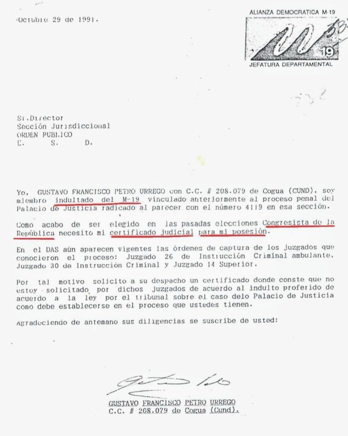 Julián Quintana (@julianquintanat) on Twitter photo El primer presidente con una condena en firme en Colombia fue entonces <a href="/petrogustavo/">Gustavo Petro</a>. El primer presidente con una condena en firme en Colombia fue entonces <a href="/petrogustavo/">Gustavo Petro</a>.