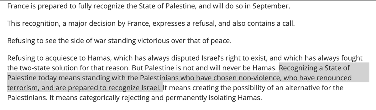 Ali Abunimah (@aliabunimah) on Twitter photo <a href="/EmmanuelMacron/">Emmanuel Macron</a> They couldn't be more open. French foreign minister <a href="/jnbarrot/">Jean-Noël Barrot</a> explains that "recognition" of a "Palestinian state" is explicit rejection of lawful Palestinian resistance ("terrorism") and affirmation of support for Vichy-style collaboration with the Zionist genocide regime <a href="/EmmanuelMacron/">Emmanuel Macron</a> They couldn't be more open. French foreign minister <a href="/jnbarrot/">Jean-Noël Barrot</a> explains that "recognition" of a "Palestinian state" is explicit rejection of lawful Palestinian resistance ("terrorism") and affirmation of support for Vichy-style collaboration with the Zionist genocide regime