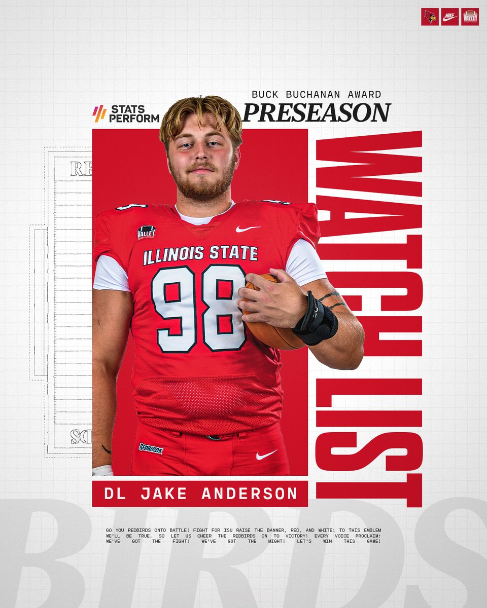 No surprise‼️

Jake Anderson has been named to the Buck Buchanan Award Preseason Watch List.

RELEASE: bit.ly/4lPII6l