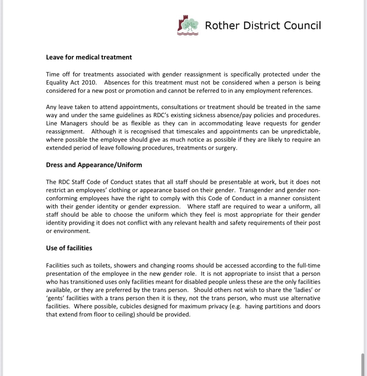 James Esses (@jamesesses) on Twitter photo Months after the Supreme Court judgment and public bodies do as they please.
Rother District Council (<a href="/RotherDC/">Rother District Council</a>):
“Should others not wish to share the 'ladies' or ‘gents' facilities with a trans person then it is they, not the trans person, who must use alternative facilities.” Months after the Supreme Court judgment and public bodies do as they please.
Rother District Council (<a href="/RotherDC/">Rother District Council</a>):
“Should others not wish to share the 'ladies' or ‘gents' facilities with a trans person then it is they, not the trans person, who must use alternative facilities.”