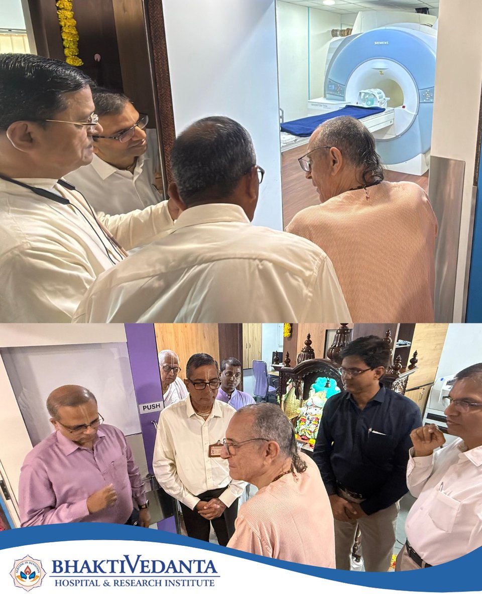 Bhaktivedanta_H's tweet photo. We are delighted to announce the inauguration of MRI Services at Bhaktivedanta Hospital & Research Institute in the special presence of H.G. Hari Sauri Prabhu.
#MRIInauguration #MRI #Radiology #Radiologist #Imaging #Health #Xray #Doctor https://t.co/nyqBIsTh7D