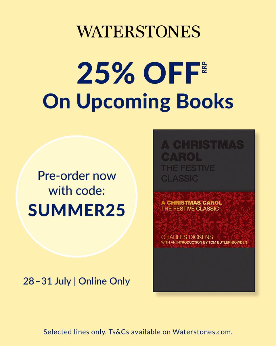 Anyone thinking about Christmas yet? 🎅🏽 Get 25% off A Christmas Carol by Charles Dickens when you pre-order <a href="/Waterstones/">Waterstones</a> - offer ends tomorrow! This is a special Capstone Classics hardback version. waterstones.com/book/a-christm…