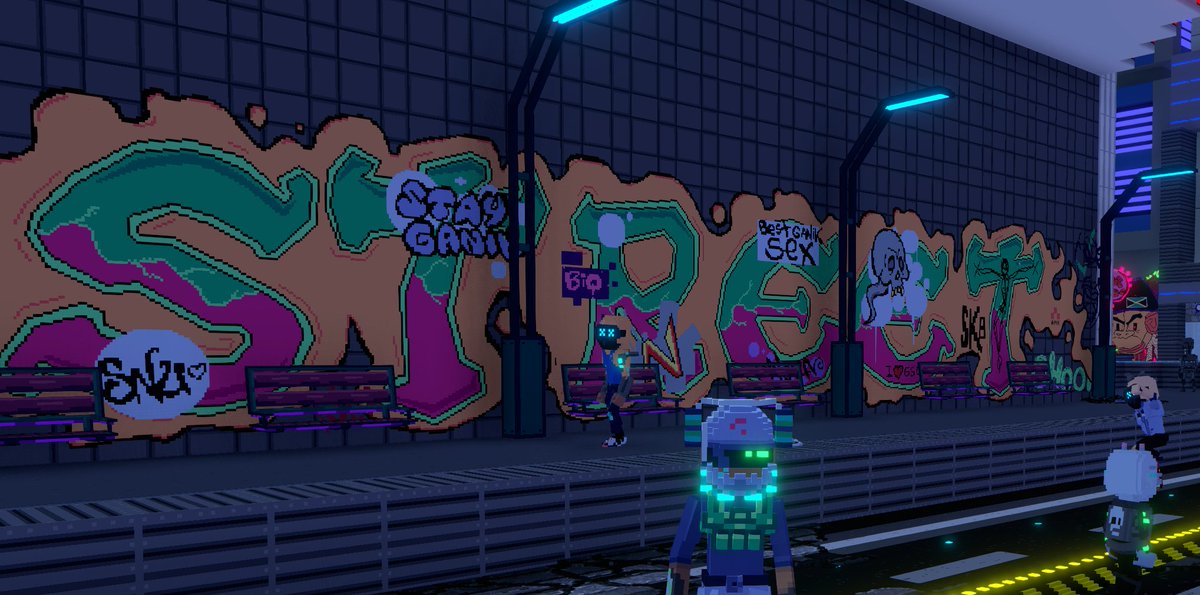 DystoPunks's tweet photo. 🌆In Greystone City's shadows, Dystopunks graffiti lights up the concrete jungle. Bold tags and anarchic murals defy the dystopian grind. Art is resistance. 🎨
Experience -
https://t.co/m5zsn2FqPA
#Dystopunks #GraffitiArt #GreystoneCity https://t.co/ULiotHYVNQ
