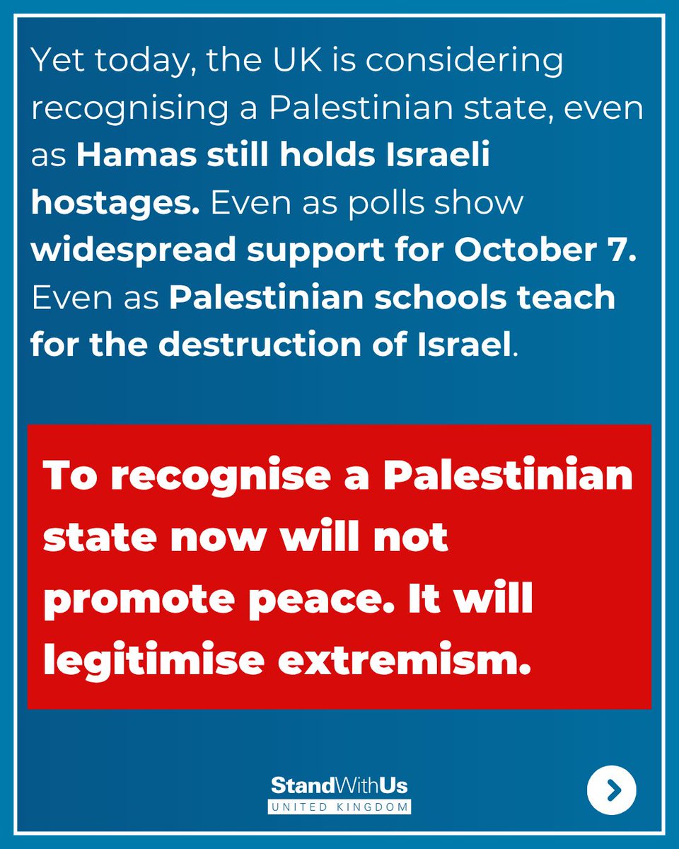 Israel has made significant and painful efforts toward peace over the past decades, each one rejected by the Palestinian leadership. 
To recognise a Palestinian state now will not promote peace. It will legitimise extremism.