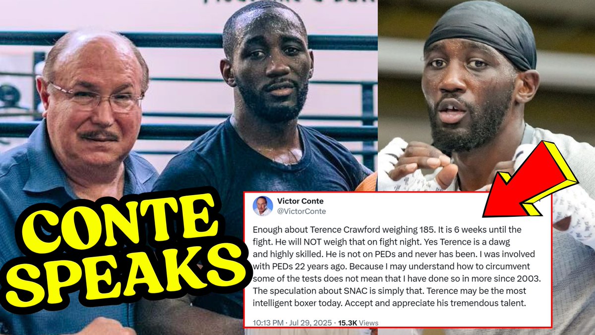 theCHAMPSIDE's tweet photo. Victor Conte "Terence Crawford is not on PEDs and never has been!" https://t.co/hIX5XQaGdp https://t.co/fMvmNkG5Bg