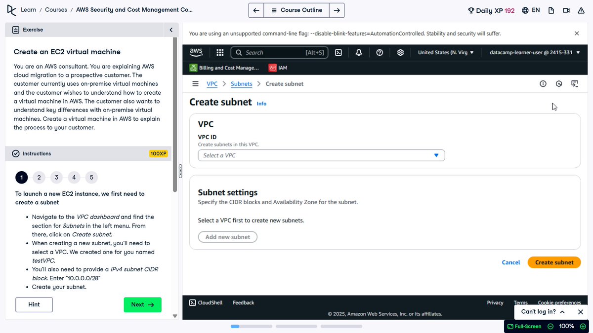 AnupaRanabhat's tweet photo. #LSPPDay60
Today, under the chapter Introduction to AWS Security and Compliance, I explored Introduction to AWS Security and Compliance and created an EC2 Virtual Machine.
60 Days Done, AWS Cloud Journey Just Begun.
#60DaysOfLearning2025 #LearningWithLeapfrog
@lftechnology https://t.co/Xob60EBUvX