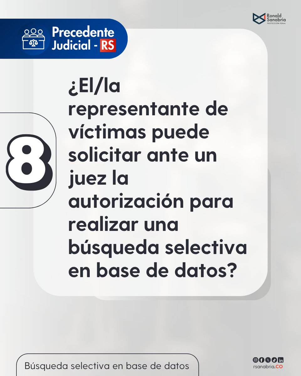 RsanabriaCo's tweet photo. #JurisprudenciaPenal #Legalidad #ControlJudicial #DerechoProcesalPenal #BSBD https://t.co/fib5scgshm