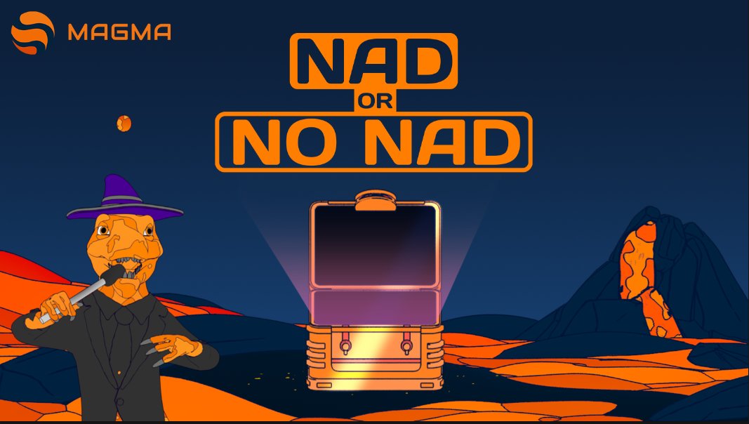 Magma 🐲🧡 (@magmastaking) on Twitter photo 🔥 NAD or NO NAD is LIVE! 🔥
Think you’ve got the heart of a Dragon? Bet your $gMON and face the chest.
Take the deal… or risk it all for massive multipliers.
💥 Powered by <a href="/PythNetwork/">Pyth Network 🔮</a> Entropy
🎮 Play now: nad.magmastaking.xyz
blog.magmastaking.xyz/p/introducing-… 🔥 NAD or NO NAD is LIVE! 🔥
Think you’ve got the heart of a Dragon? Bet your $gMON and face the chest.
Take the deal… or risk it all for massive multipliers.
💥 Powered by <a href="/PythNetwork/">Pyth Network 🔮</a> Entropy
🎮 Play now: nad.magmastaking.xyz
blog.magmastaking.xyz/p/introducing-…