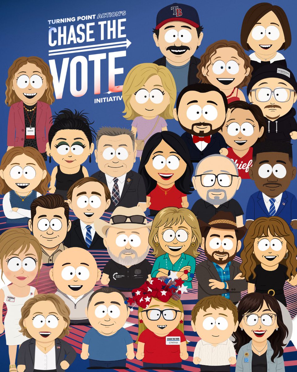 🇺🇸 .<a href="/TPAction_/">Turning Point Action</a> Chase The Vote Team 🇺🇸

We’ve landed in <a href="/SouthPark/">South Park</a> to save the neighborhood—one voter at a time! 🗳️

✅ Cartman tried to bribe us with Cheesy Poofs instead of registering.
✅ Kyle is double-checking the voter ID laws.
✅ Stan is just here for the free American flag