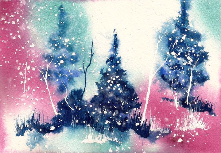 Art of the Day: "Holiday Card 6". Buy at: ArtPal.com/nelsonmakesart…