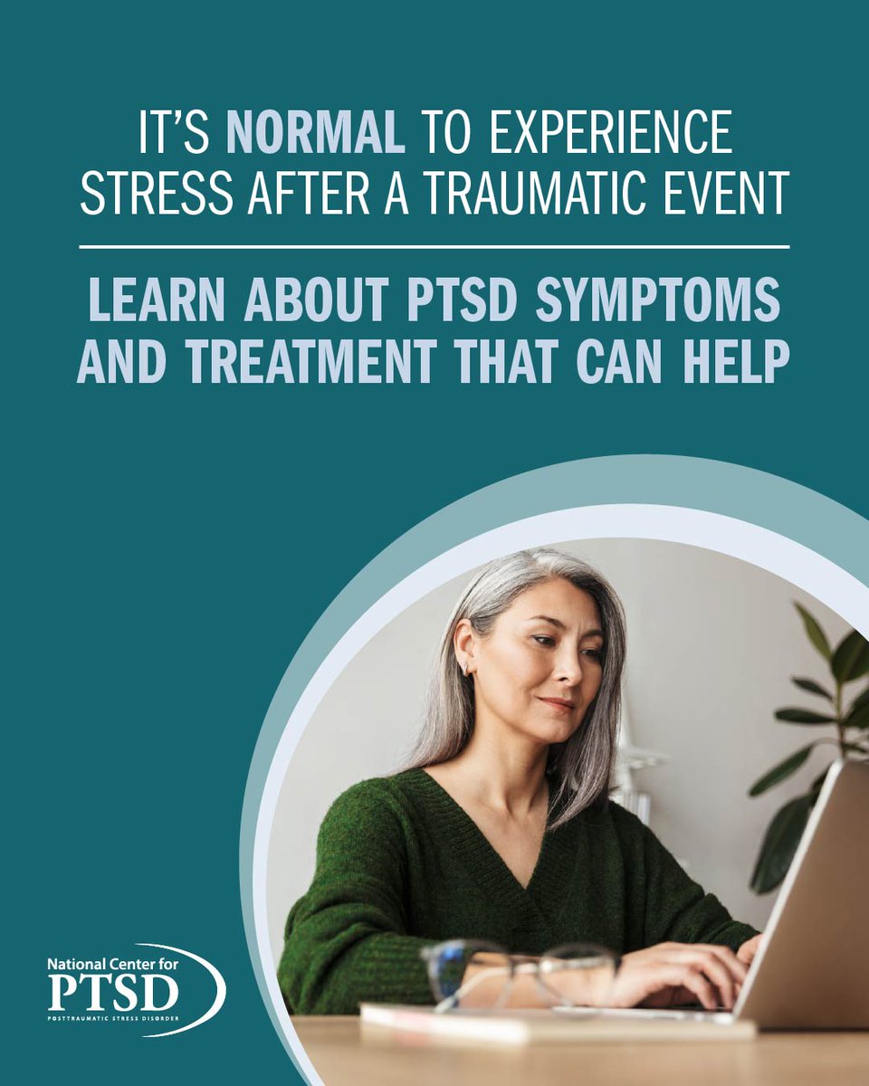 It's normal to have upsetting memories, feel on edge, or have trouble sleeping after a traumatic event. For some people, PTSD symptoms may start later, or they may come and go over time. Learn about PTSD symptoms and treatments to help you recover: ptsd.va.gov/understand/wha…