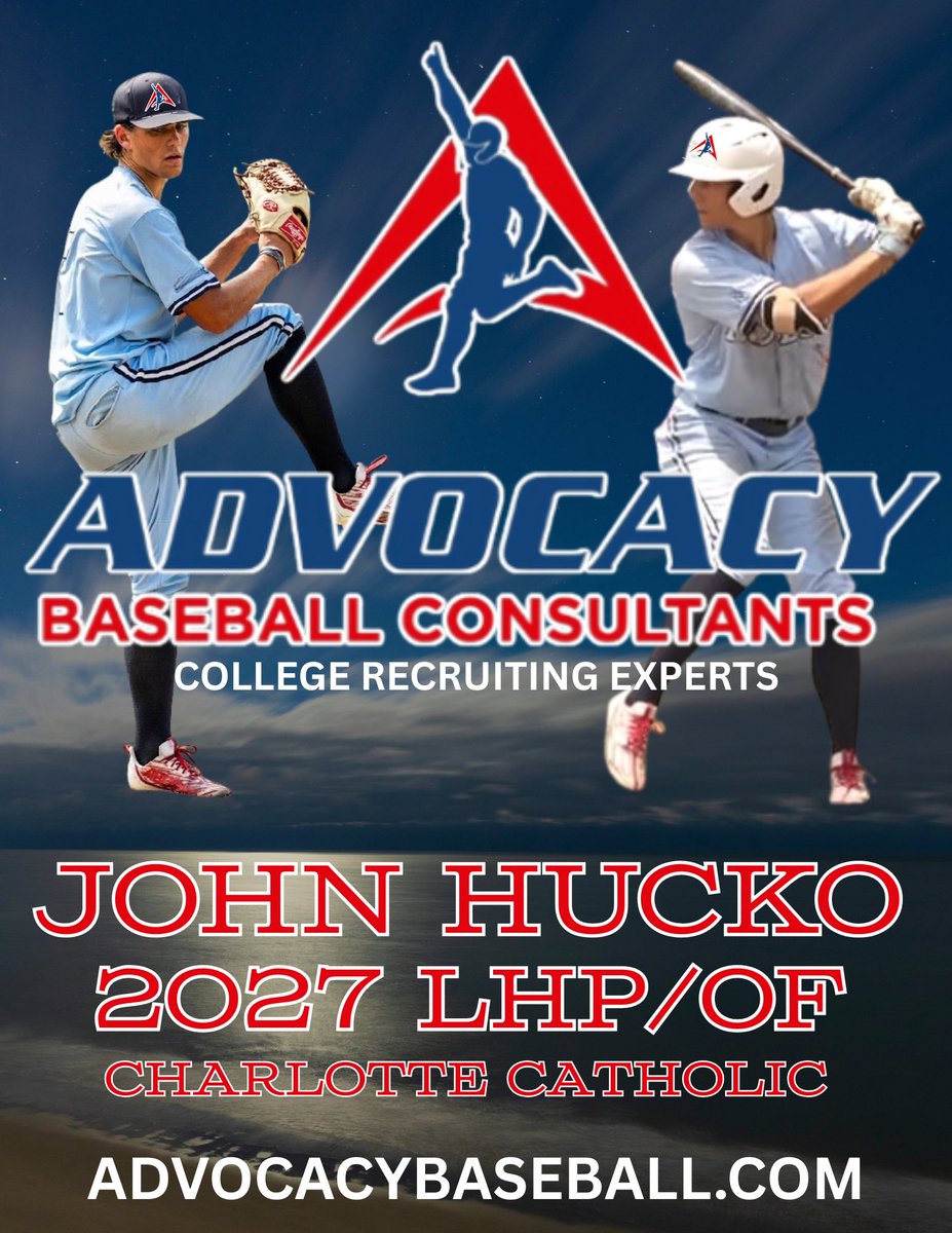 Advocacy Baseball Consultants (@advocacy_base) on Twitter photo Welcome onboard <a href="/JohnHucko_7/">John Hucko</a>
Charlotte Catholic <a href="/diamondcougs/">Charlotte Catholic Baseball</a>
Advocacy Baseball Consultants
Advocacybaseball.com
#BaseballRecruiting
#CollegeBaseballRecruiting
#BaseballRecruiting
#RecruitingProcess
#BaseballExposure
#CollegeRecruiting Welcome onboard <a href="/JohnHucko_7/">John Hucko</a>
Charlotte Catholic <a href="/diamondcougs/">Charlotte Catholic Baseball</a>
Advocacy Baseball Consultants
Advocacybaseball.com
#BaseballRecruiting
#CollegeBaseballRecruiting
#BaseballRecruiting
#RecruitingProcess
#BaseballExposure
#CollegeRecruiting