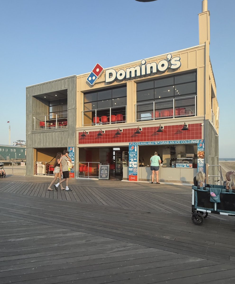 Having a Domino's on a Jersey Shore boardwalk is sac religious. Agree??
