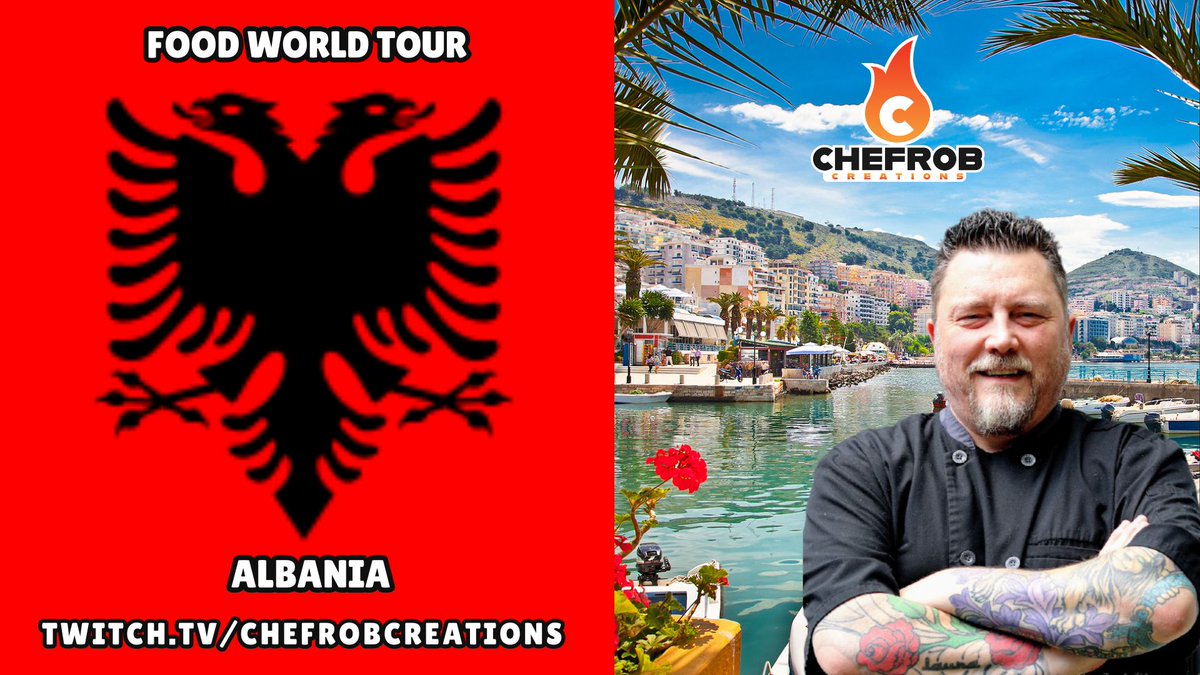 ChefRobCr8tions's tweet image. Food world tour returns to the channel today over on twitch as we are making food from Albania.
3pm EST
Come check out what we are making 
twitch.tv/chefrobcreatio…