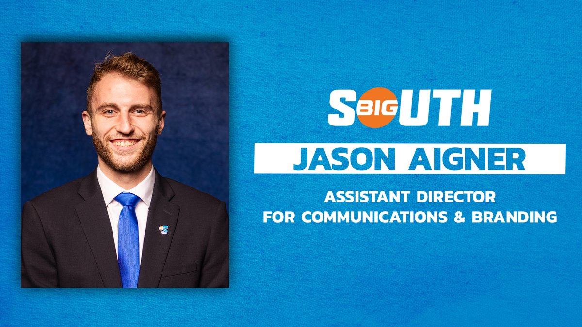 Growing the Big South family 🙌

Help us welcome Jason Aigner, our new Assistant Director for Communications &amp; Branding!

📰 bit.ly/4lPRnFV