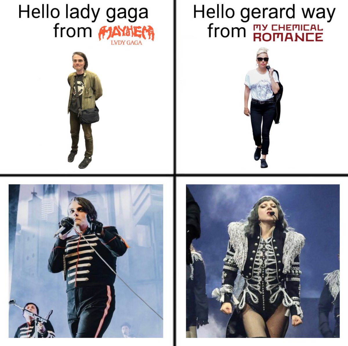 gorebugs's tweet photo. this seemed fitting since gerard saw lady gaga https://t.co/KKTdkYcTZZ