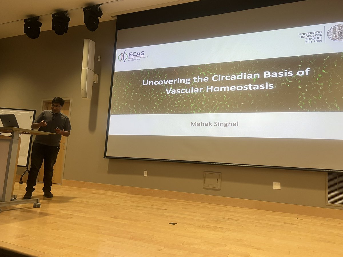 Super cool presentations today by <a href="/ana_cujba/">Ana-Maria Cujba</a> <a href="/AliHermanlab/">Ali Herman</a>, Amber Stratmann and <a href="/mahak906/">Mahak Singhal</a>! Circadian biology, senescence, cilia and many more new exciting topics in this morning session!