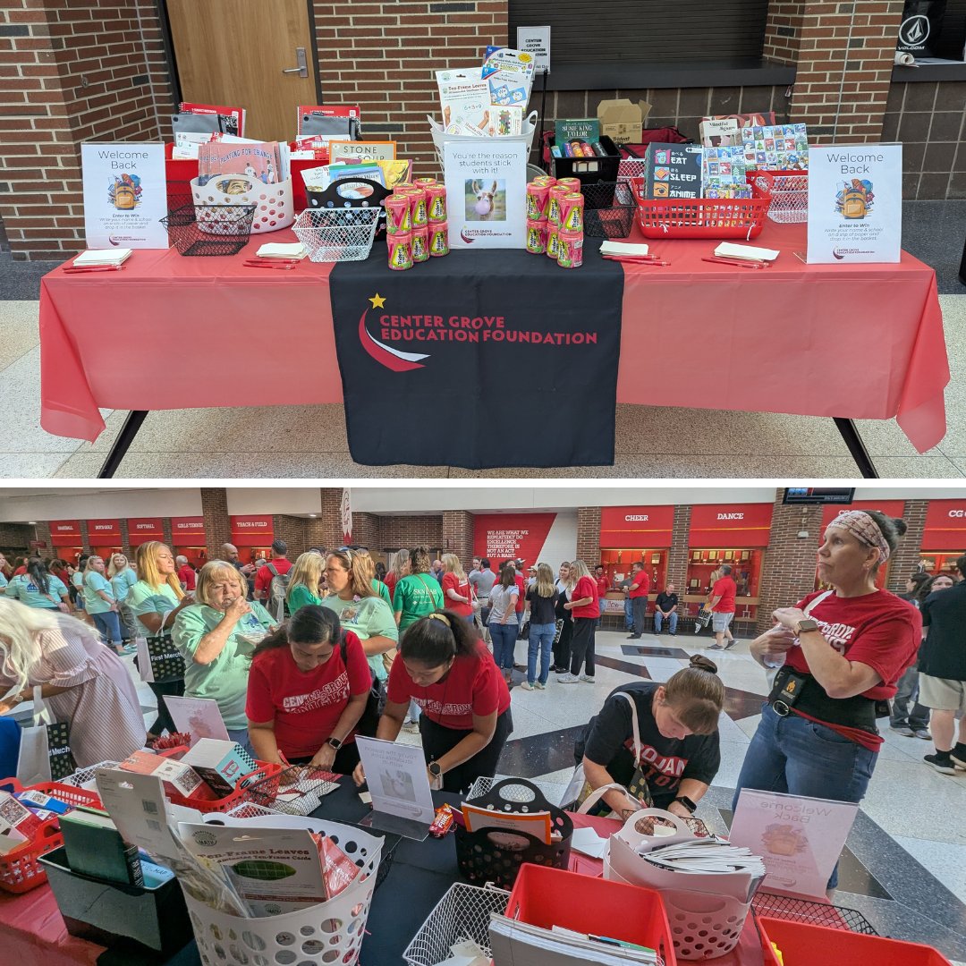 Thank you to the Center Grove Community School Corporation for inviting us to attend the Employee Opening Day! It was wonderful seeing so many familiar faces and feeling the excitement in the room. Here's to a fantastic school year ahead!