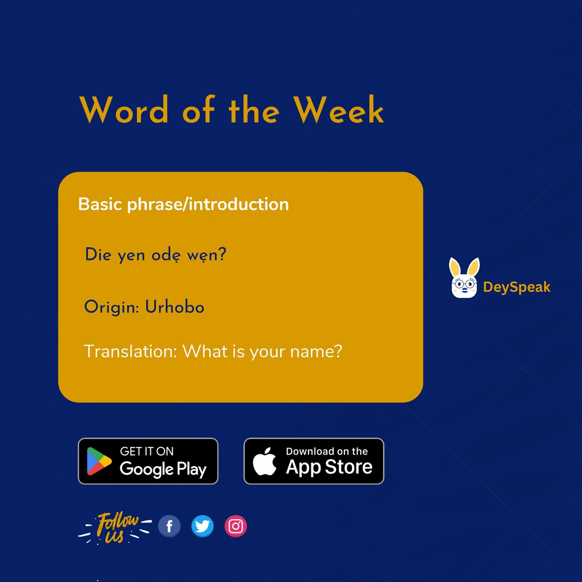 dey_speak's tweet image. Your gateway to Africa&apos;s linguistic richness is here! 🚀 Learn an African language with our intuitive app. Connect, grow and explore. Download now &amp;amp; become part of the continent&apos;s vibrant story!
#Africa #LanguageApp #SpeakAfrican #NewSkills