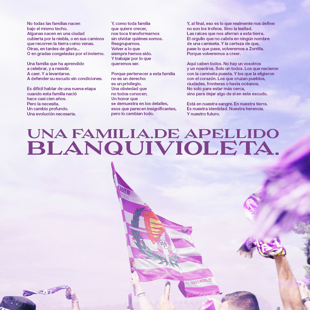 realvalladolid's tweet image. 💜