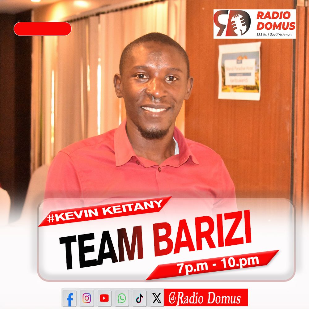 It’s Wednesday! 🎧 Join #KevinKeitany kwa #TeamBarizi from 7pm hadi 10pm! Tuchill, tubonge, na tuvibe na your favorite hits 💥🔥 Usikose hii  ni ile mbaya ya burudani!  #twendemtaainstyle 
Tufuate online kwenye link:  zeno.fm/radio/radio-do…
