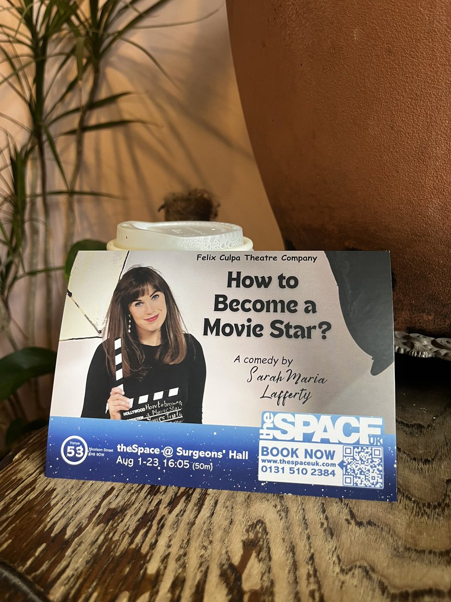 Just arrived in Edinburgh! A happy accident to meet fellow performer Rob Thompson outside theSpace@SurgeonsHall while taking a photo of my poster, 'How to Become a Movie Star?' Also met Alex Norcott at EdFestMag launch party for 4th year in-a-row #EdFringe #DareToDiscover