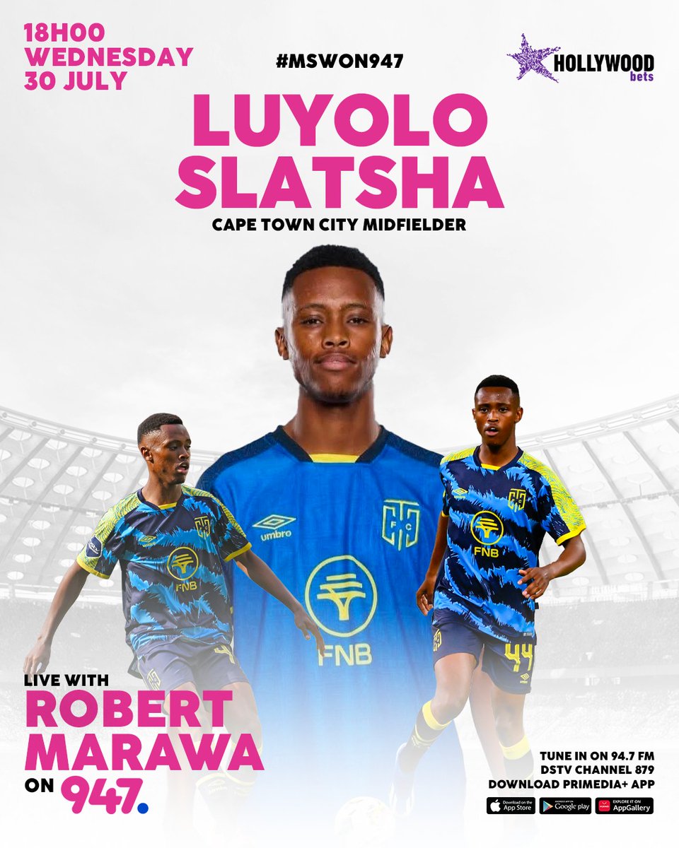 robertmarawa (@robertmarawa) on Twitter photo ๐ด WHAT A STORY!!! ๐ด
He's only 23yrs old and already causing waves down in the Mother City with <a href="/CapeTownCityFC/">Cape Town City FC</a>, BUT it's his young entrepreneurial skills that make him such a rare find!!
He's LIVE IN STUDIO TONIGHT ON #MSWOn947
๐ฒ 060 708 0484 ๐ด WHAT A STORY!!! ๐ด
He's only 23yrs old and already causing waves down in the Mother City with <a href="/CapeTownCityFC/">Cape Town City FC</a>, BUT it's his young entrepreneurial skills that make him such a rare find!!
He's LIVE IN STUDIO TONIGHT ON #MSWOn947
๐ฒ 060 708 0484
