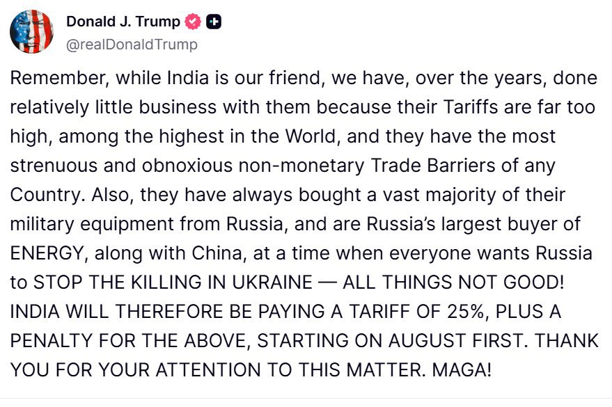 $37 Trillion Later… The U.S. Wants India to Pay the Bill?
(But sorry — this isn’t 1991 anymore.)

A brutal thread🧵