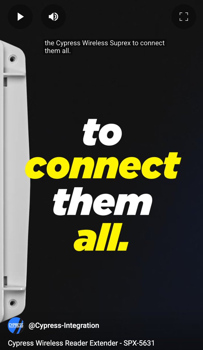 We have the one extender to connect them all! Use the Wireless Suprex ) to connect Wiegand or OSDP readers with Wiegand or OSDP panels. You can even connect combined OSDP-Wiegand systems! 

View the video short: (youtube.com/shorts/Ja2rxvt…

Learn more at CypressIntegration.com/SPX-5631