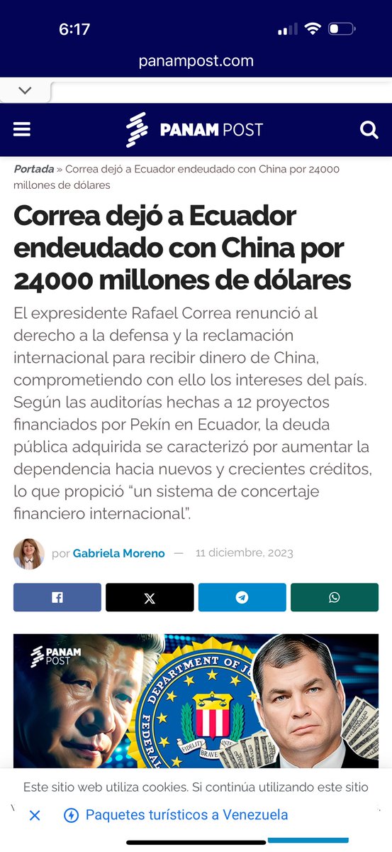🇪🇨🇪🇨🇪🇨DIFUNDE‼️
Lo que no te informará la mafia mediática:
¿Recuerdan cuando el delincuente de Pablo Celi hizo hasta una ilegal «junta de notables» en Contraloría para auditar la deuda pública dejada por mi Gobierno y dijeron que era cerca de $60.000 millones?
¿Recuerdan cuántas