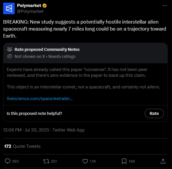 MidnightFractal's tweet image. my name is polymarket and here is my misinformation