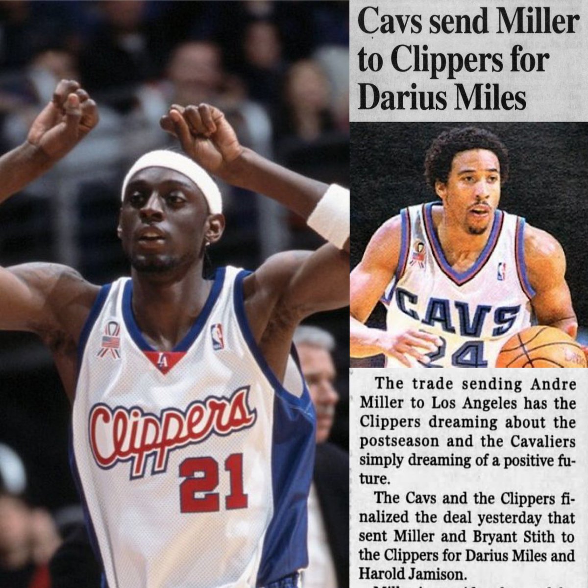 July 30, 2002: The Tank🏀

A critical date for Cleveland fans everywhere - Cavs trade PG Andre Miller to Clippers for Darius Miles

This marks start of “The Tank” - a direct link that ultimately gave us #1 pk (LBJ) + 🏆

(personal note: I thought Miles would be great) 

#TankinIt