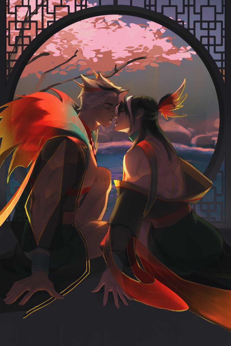 AFTER HOURS #settphel 

Over hundreds of years, Ahri has seen countless people fall for each other. But there's something special about it this time, and she decides to help Aphelios and Sett, with a night under the stars. 🌌

art by sorrowtalks!

part 3/3
fic rated T
link 👇