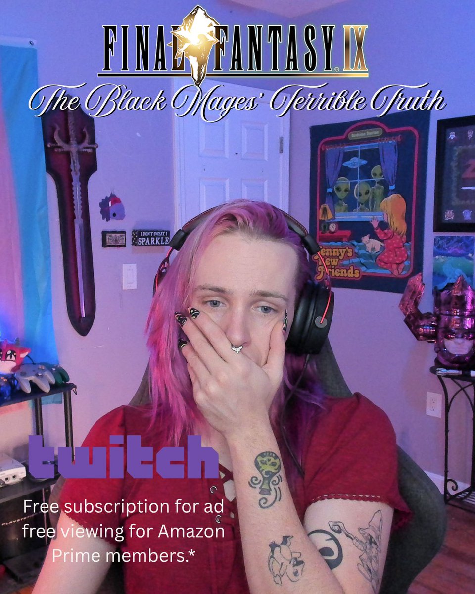 CodeWitchLina's tweet photo. Final Fantasy IX: “You’re emotionally stable.”
Me: “Yeah.”
Final Fantasy IX: [throws another existential gut punch]
We’re on the Outer Continent trying to survive this emotional rollercoaster.
 Live now: https://t.co/JVQl3DrFgy https://t.co/ddEbHvdGjP